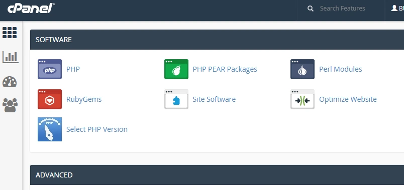 Select PHP Version